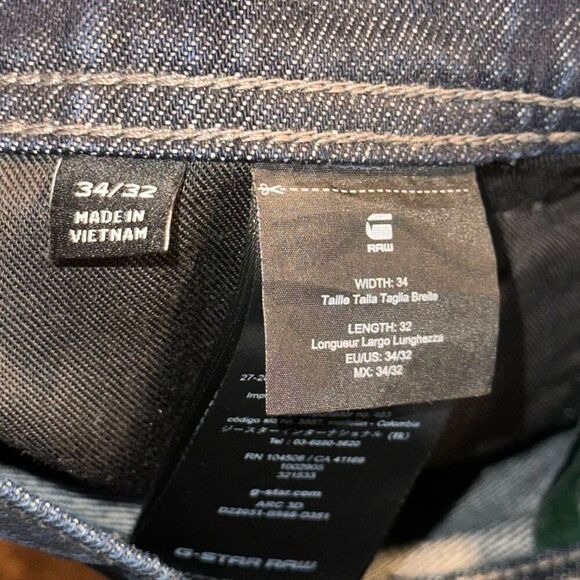 G Star Raw Arc 3D Jeans Blue Button Fly Denim - Picture 5 of 8